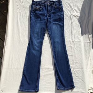 State Of Independence Boot Cut Jeans - Size 9 - Dark Blue Denim